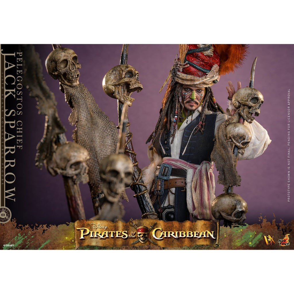 Produktbild Fluch der Karibik - Pelegostos Chief Jack Sparrow Actionfigur 1:6