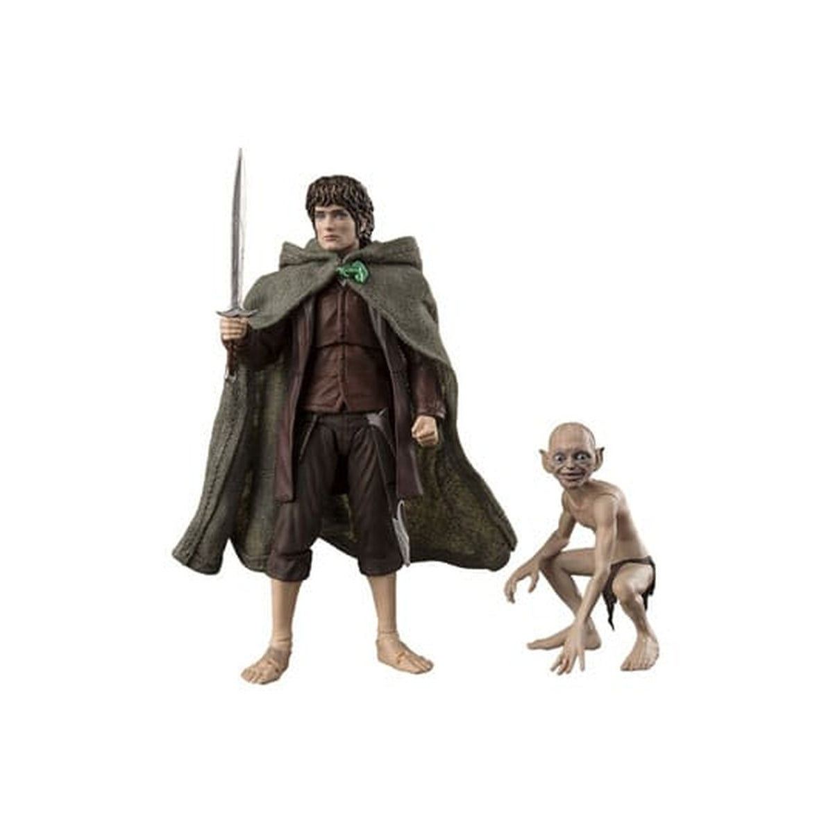 Produktbild Der Herr der Ringe - Frodo Beutlin & Gollum S.H. Figuarts Actionfiguren Set
