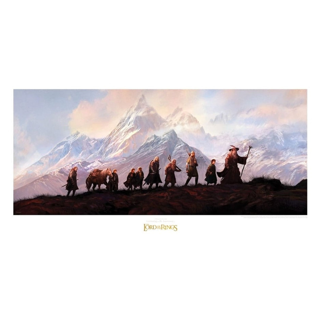 Product image The Lord of the Rings - The Fellowship Art Print 20th Anniversary