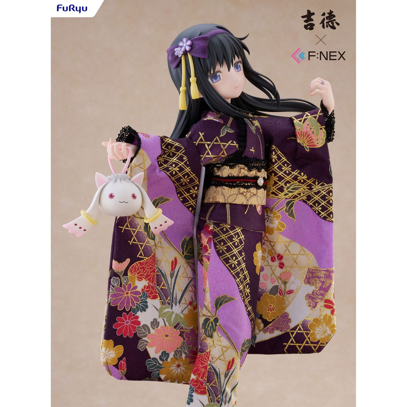 Produktbild Puella Magi Madoka Magica F:NEX PVC Statue 1/4 Rebellion Homura Akemi Japanese Doll 45 cm