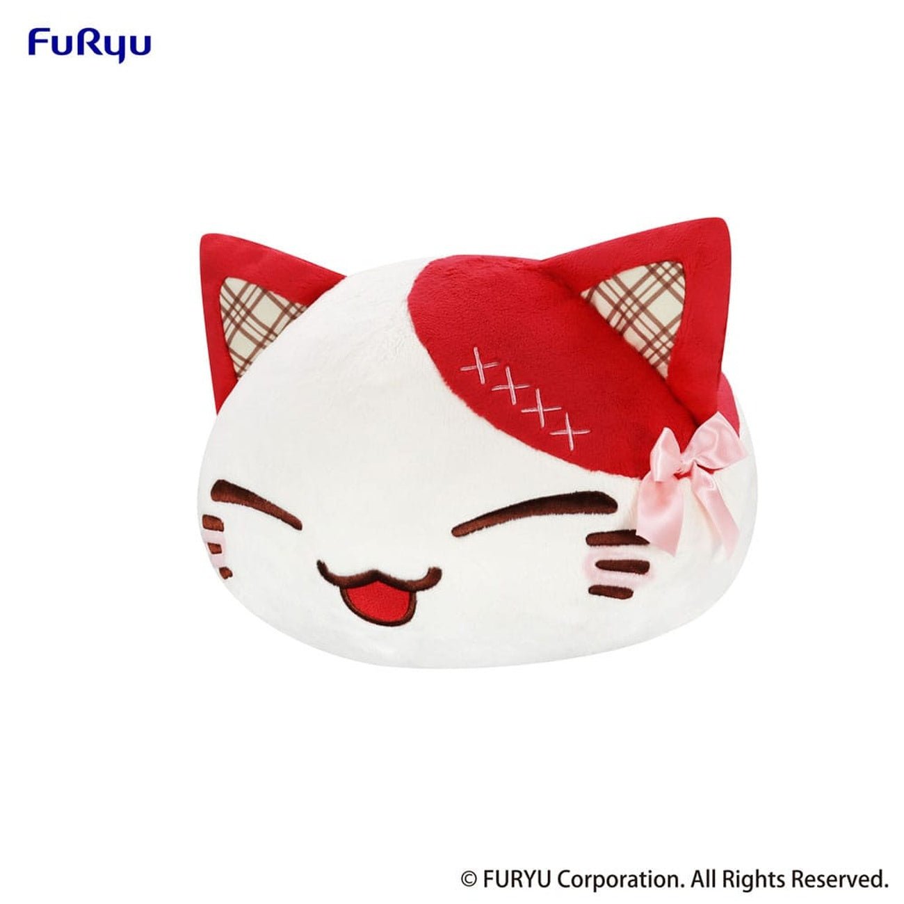 Product image Nemuneko Cat Sweet Big Plush Figure Red 35 cm