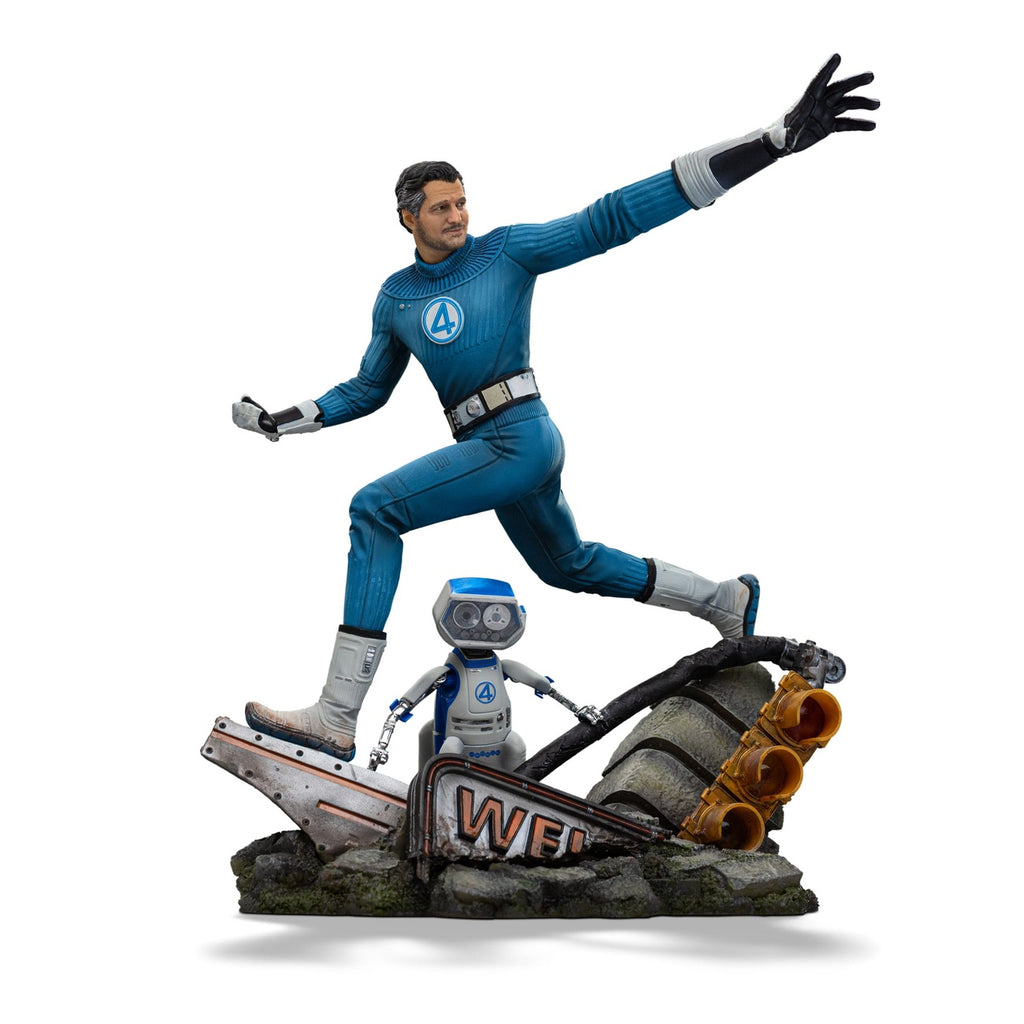 Produktbild Fantastic Four Art Scale Statue 1/10 Mr. Fantastic and H.E.R.B.I.E 26 cm