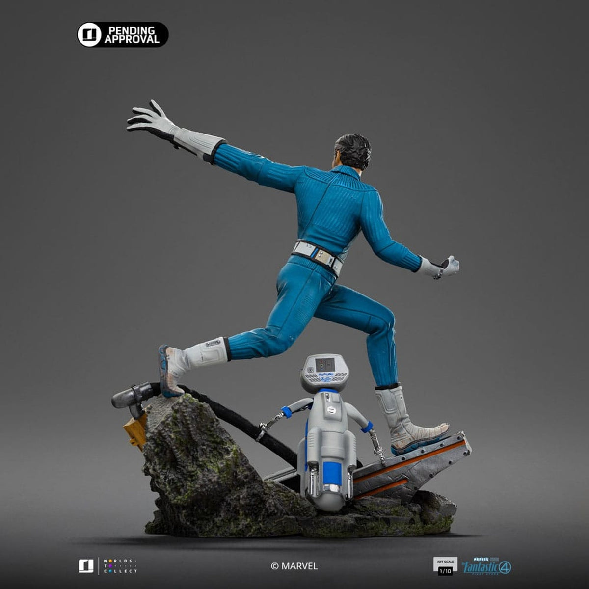 Produktbild Fantastic Four Art Scale Statue 1/10 Mr. Fantastic and H.E.R.B.I.E 26 cm