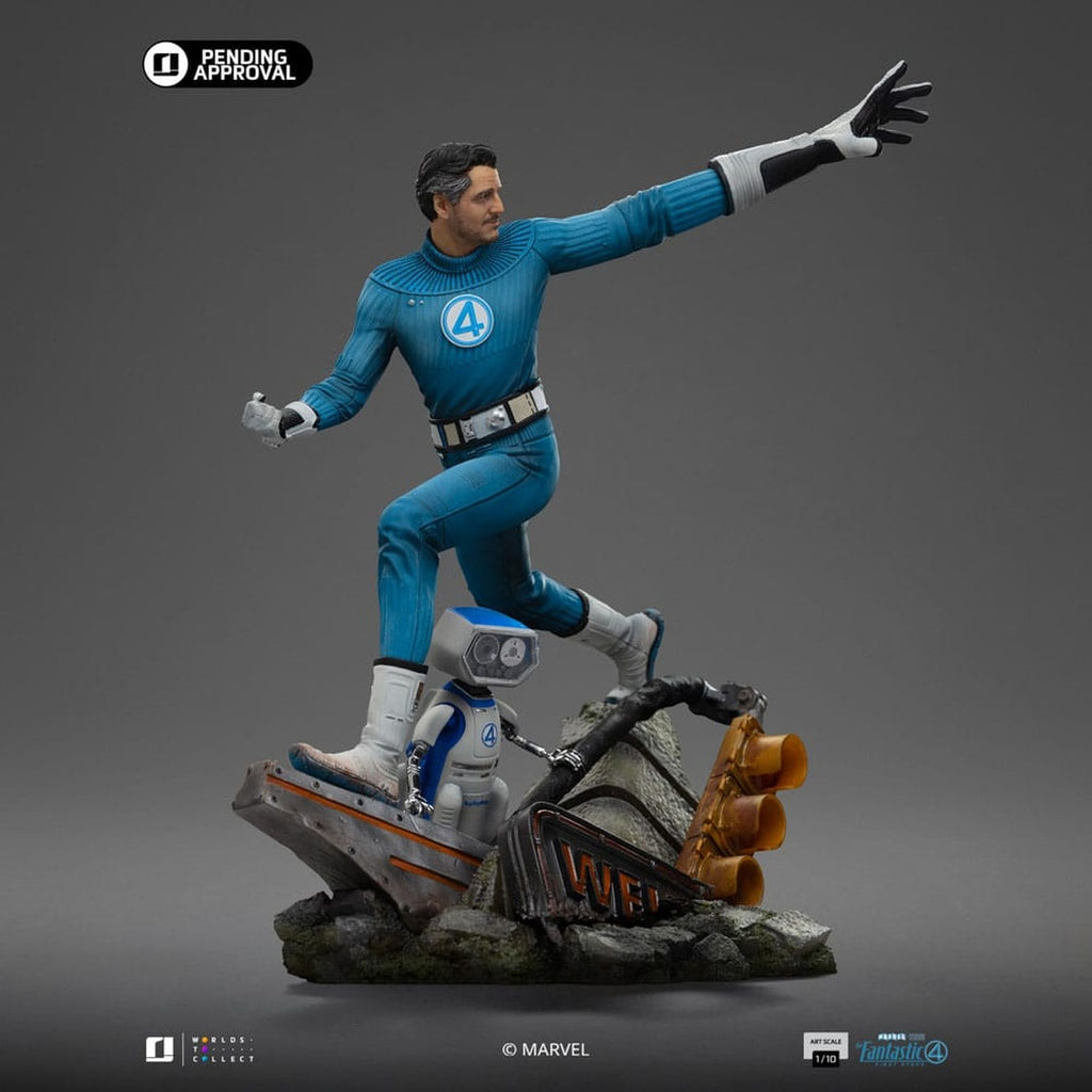 Produktbild Fantastic Four Art Scale Statue 1/10 Mr. Fantastic and H.E.R.B.I.E 26 cm