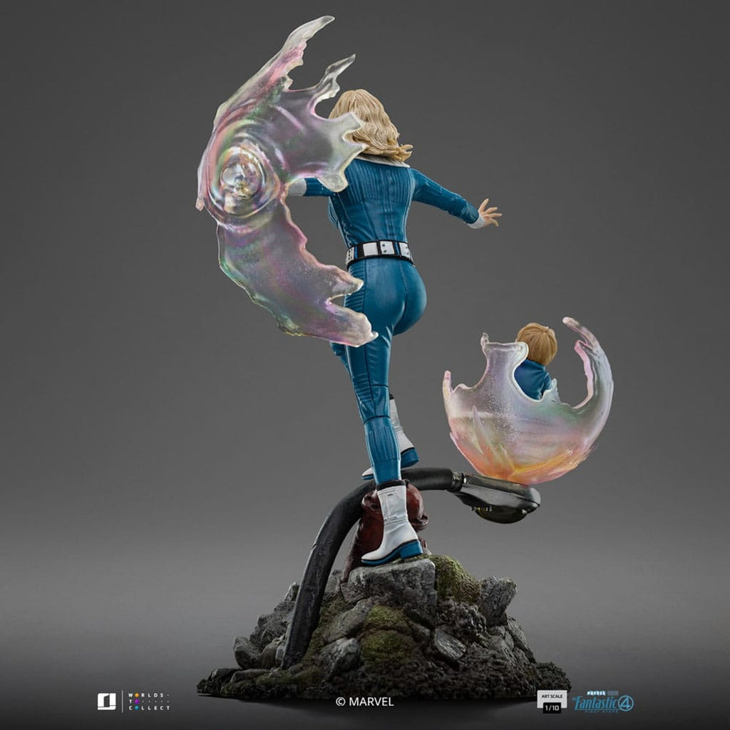 Produktbild Fantastic Four Art Scale Statue 1/10 Invisible Woman and Franklin 28 cm
