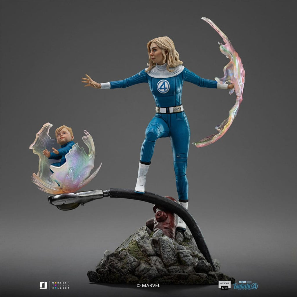 Produktbild Fantastic Four Art Scale Statue 1/10 Invisible Woman and Franklin 28 cm