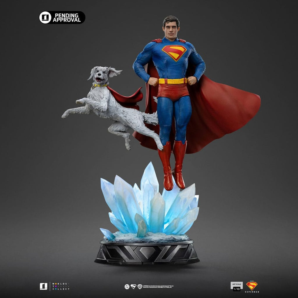 Produktbild Superman Legacy Art Scale Statue 1/10 Superman & Krypto 32 cm