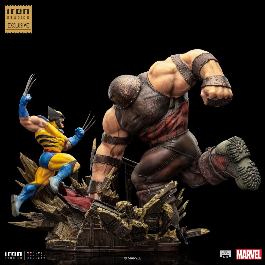 Produktbild Marvel BDS Art Scale Statue 1/10 Wolverine vs Juggernaut heo EU Exclusive 30 cm