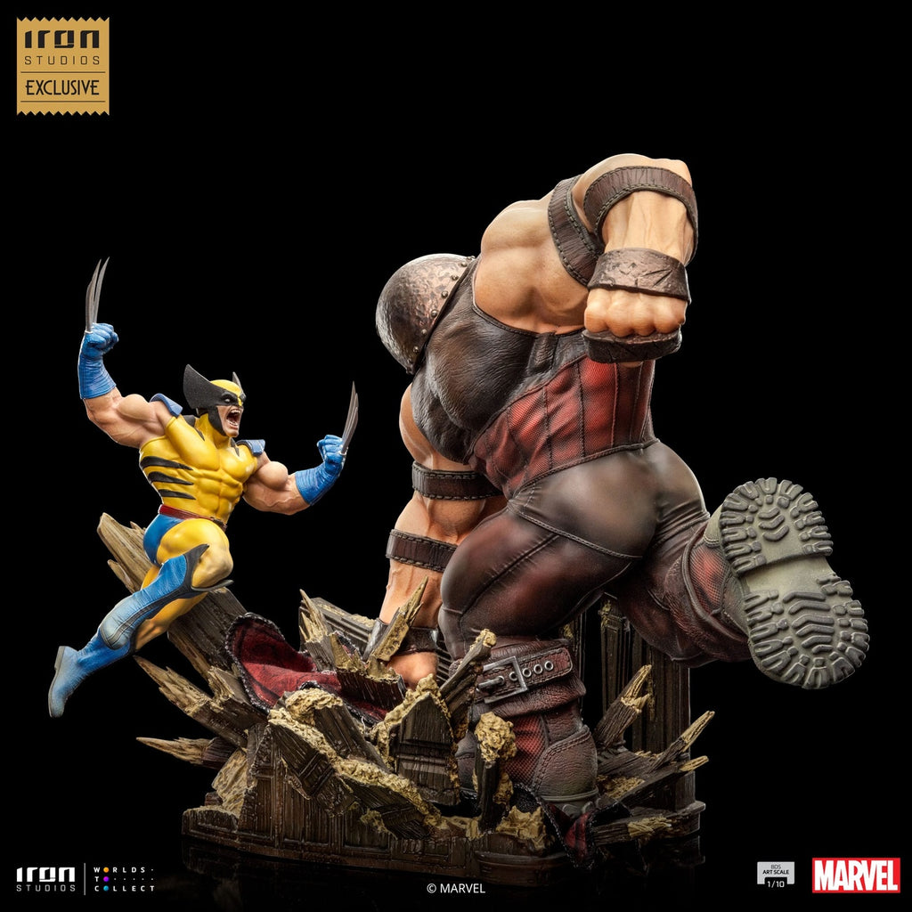 Produktbild Marvel BDS Art Scale Statue 1/10 Wolverine vs Juggernaut heo EU Exclusive 30 cm