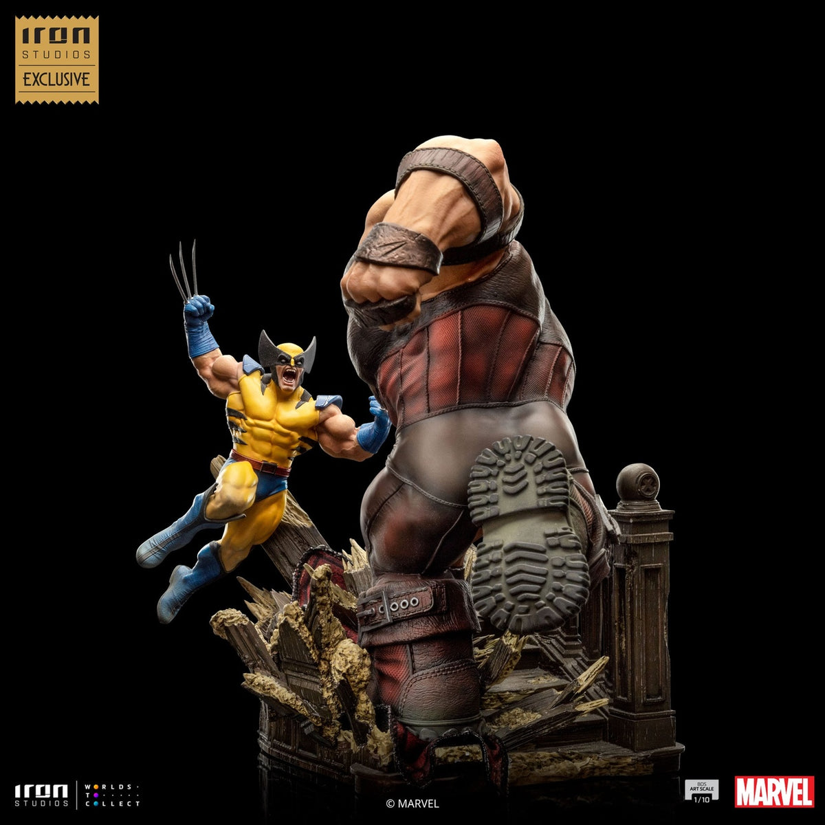 Produktbild Marvel BDS Art Scale Statue 1/10 Wolverine vs Juggernaut heo EU Exclusive 30 cm