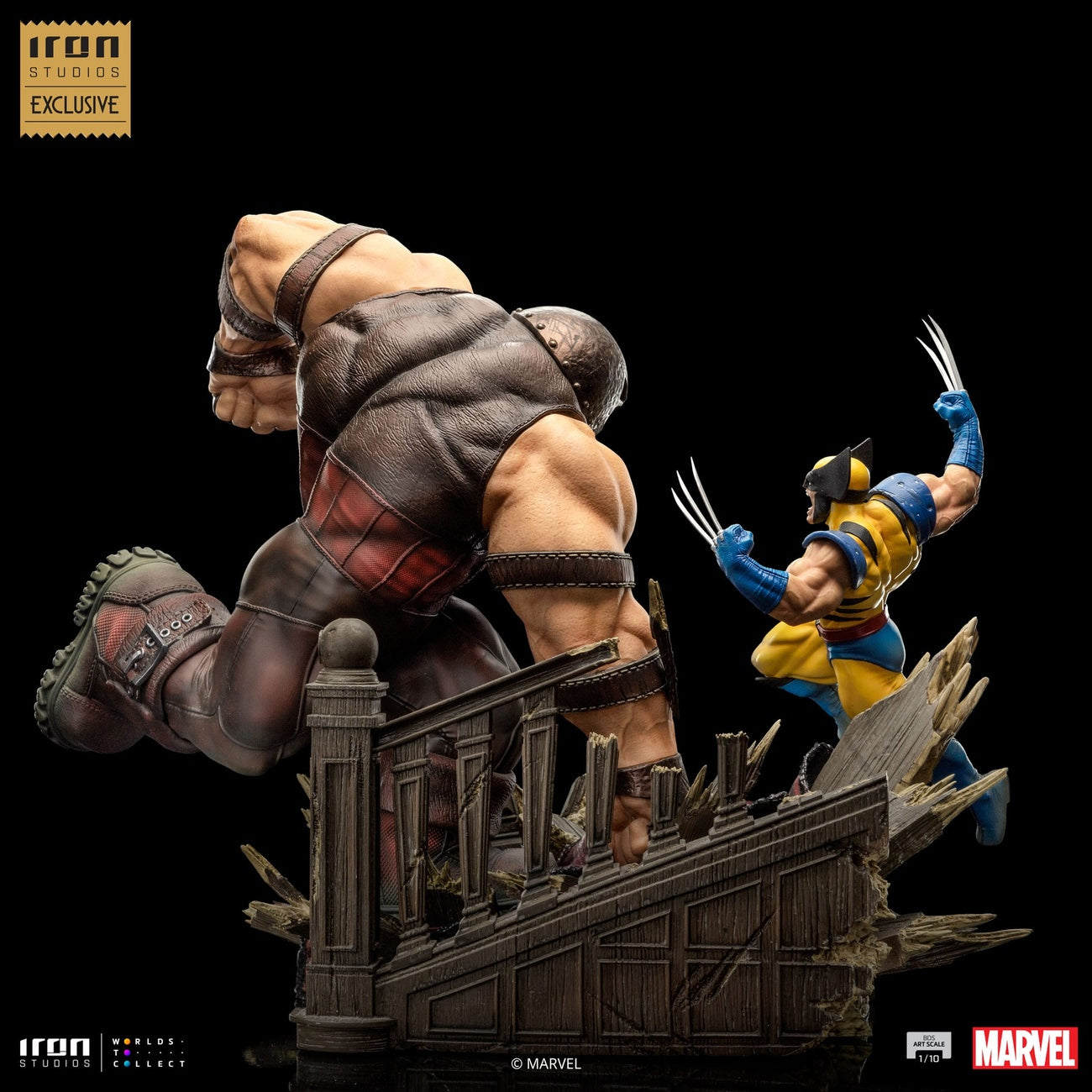 Produktbild Marvel BDS Art Scale Statue 1/10 Wolverine vs Juggernaut heo EU Exclusive 30 cm