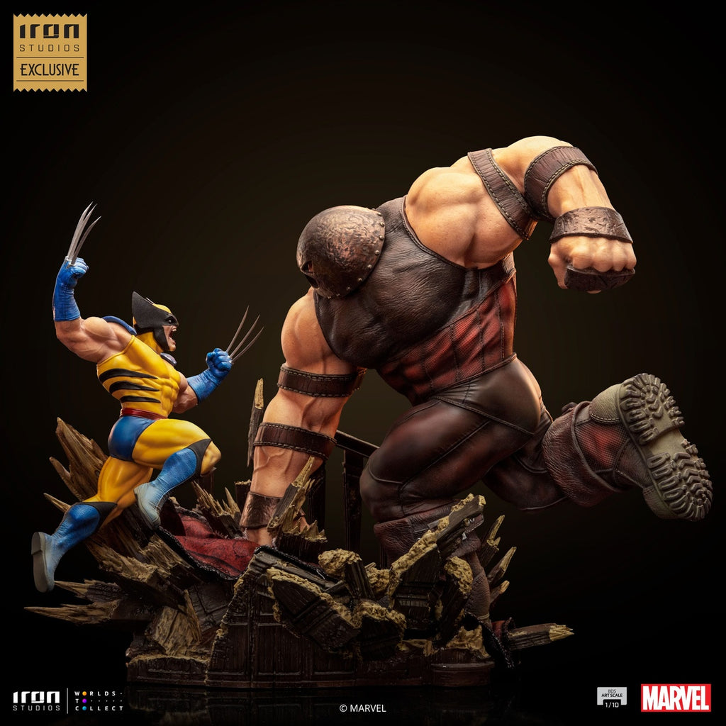 Produktbild Marvel BDS Art Scale Statue 1/10 Wolverine vs Juggernaut heo EU Exclusive 30 cm
