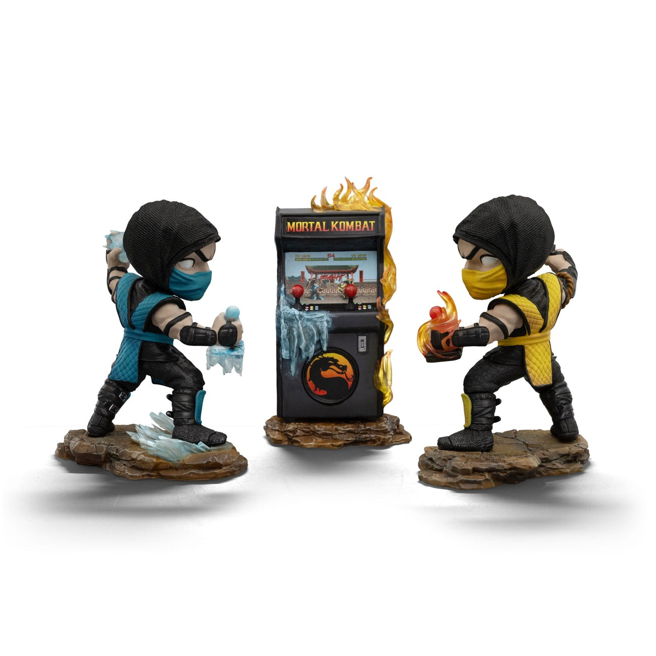 Produktbild Mortal Kombat Mini Co. PVC Figuren Scorpion vs. Subzero Arcade Set 15 cm