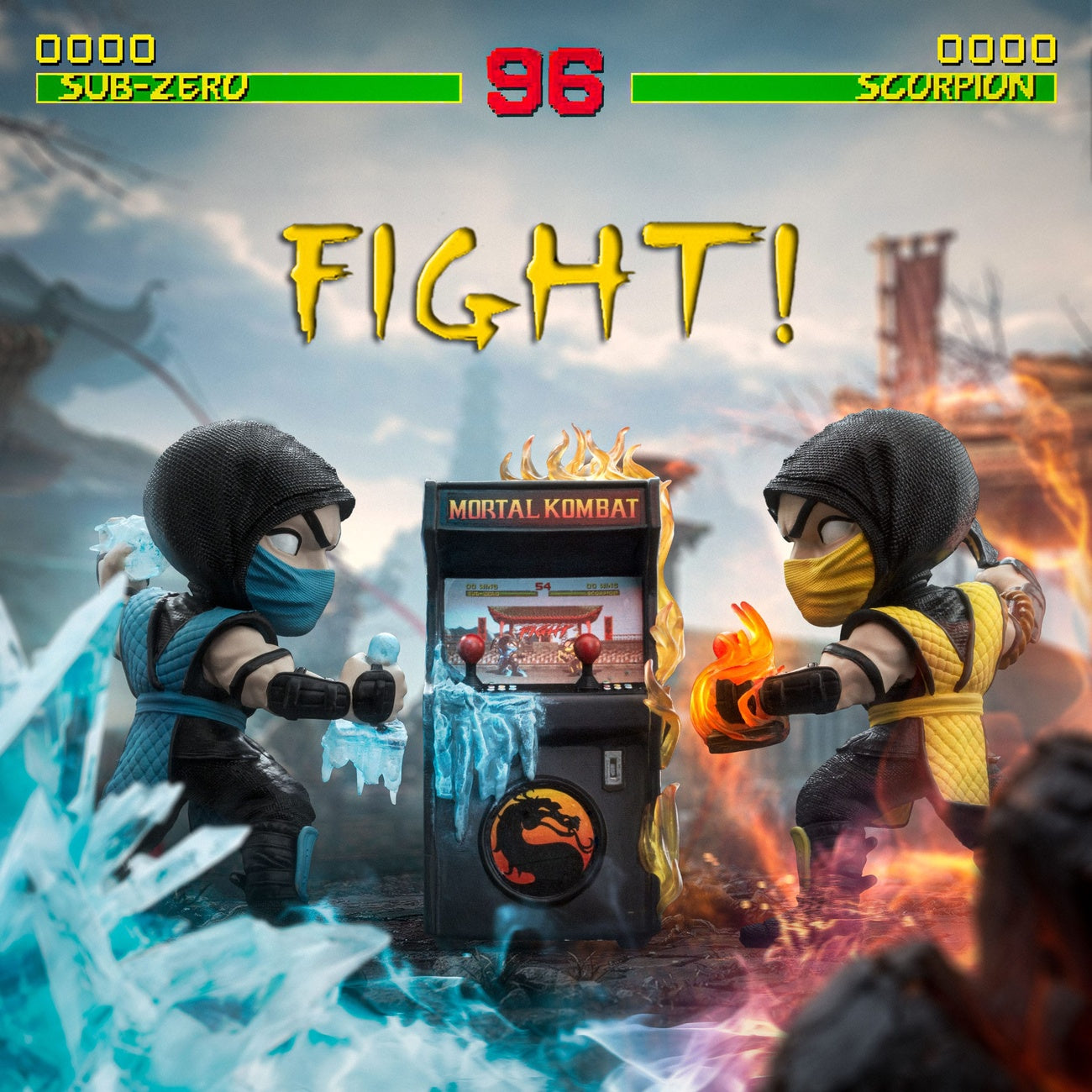 Produktbild Mortal Kombat Mini Co. PVC Figuren Scorpion vs. Subzero Arcade Set 15 cm