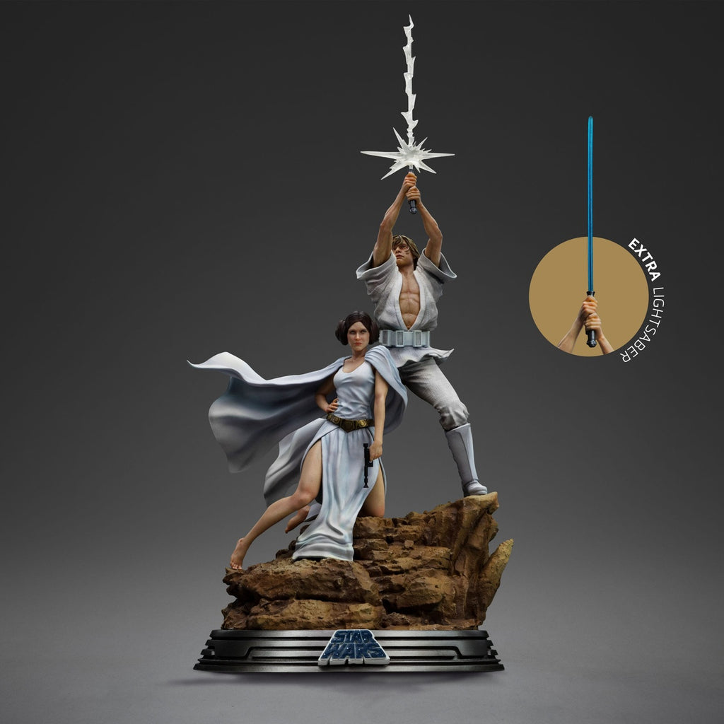 Produktbild Star Wars Deluxe Art Scale Statue 1/10 Luke and Leia 41 cm