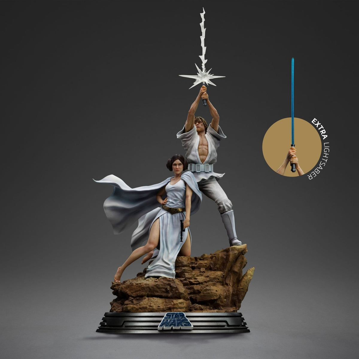 Produktbild Star Wars Deluxe Art Scale Statue 1/10 Luke and Leia 41 cm