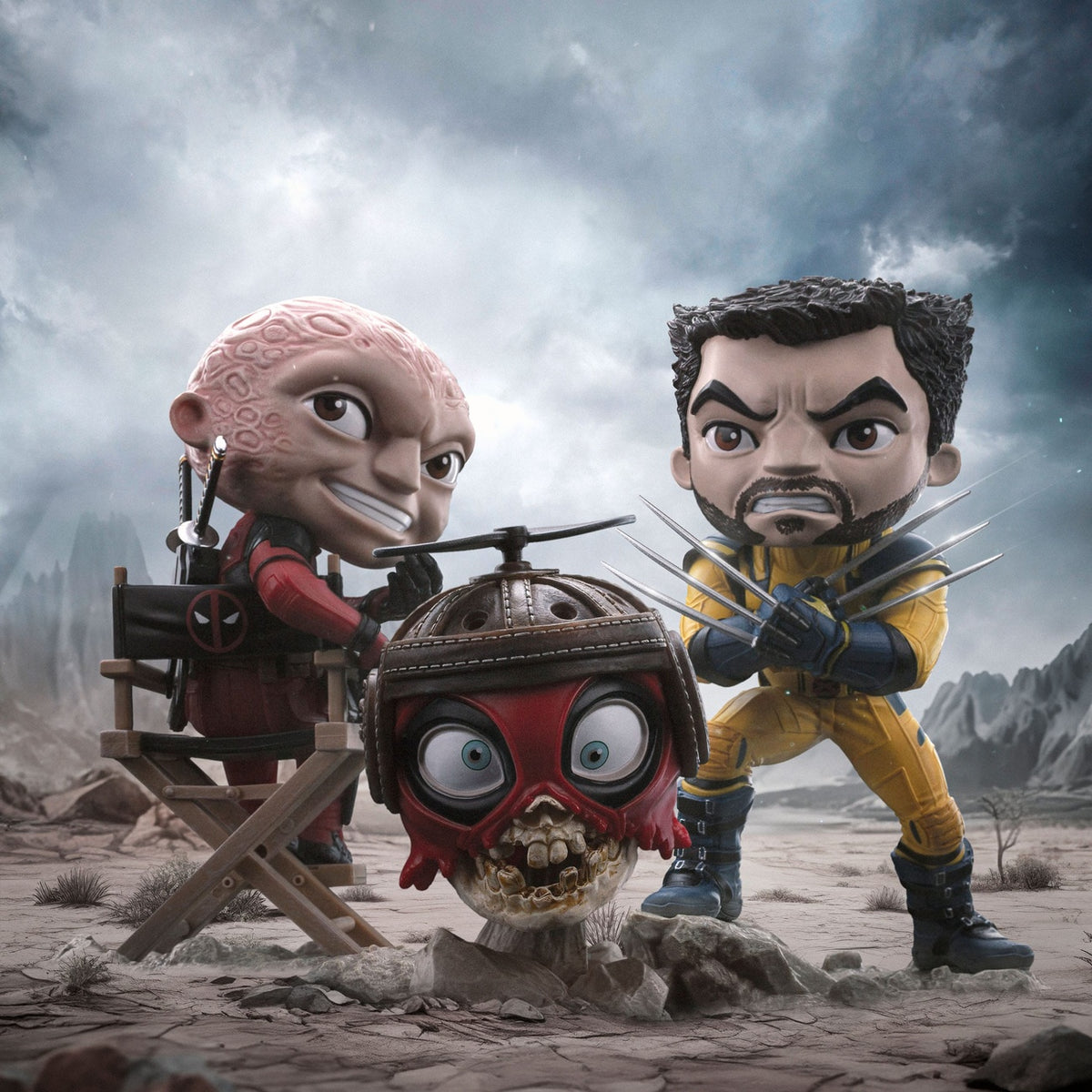 Produktbild Deadpool & Wolverine Mini Co. PVC Figur Wolverine Unmasked 14 cm