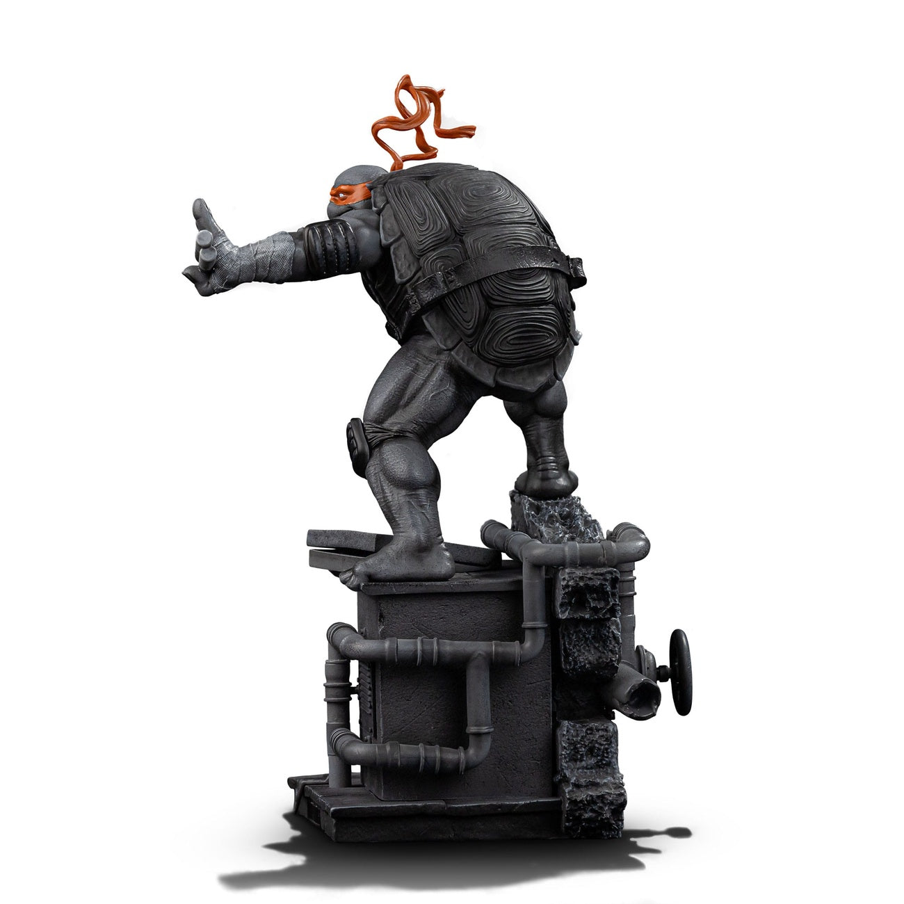 Produktbild Teenage Mutant Ninja Turtles Art Scale Statue 1/10 Michelangelo Black and White Variant 26 cm heo exclusive