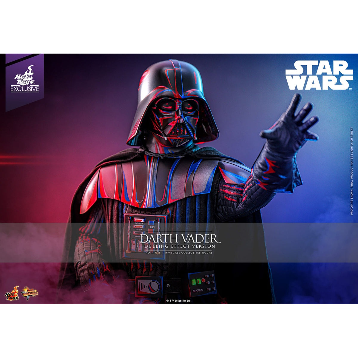Produktbild Star Wars Movie Masterpiece Actionfigur 1/6 Darth Vader (Dueling Effect Version) Hot Toys Exclusive 35 cm