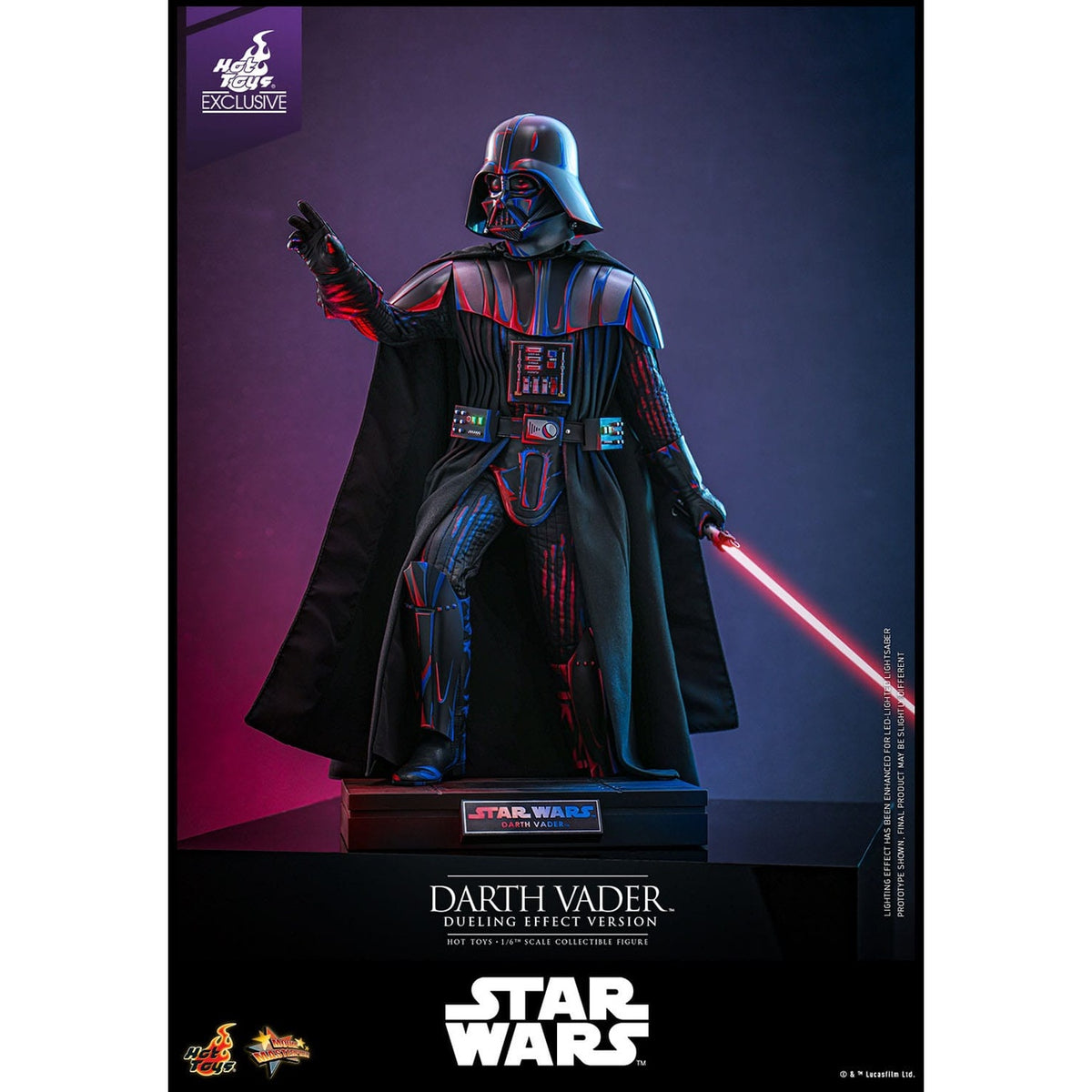 Produktbild Star Wars Movie Masterpiece Actionfigur 1/6 Darth Vader (Dueling Effect Version) Hot Toys Exclusive 35 cm