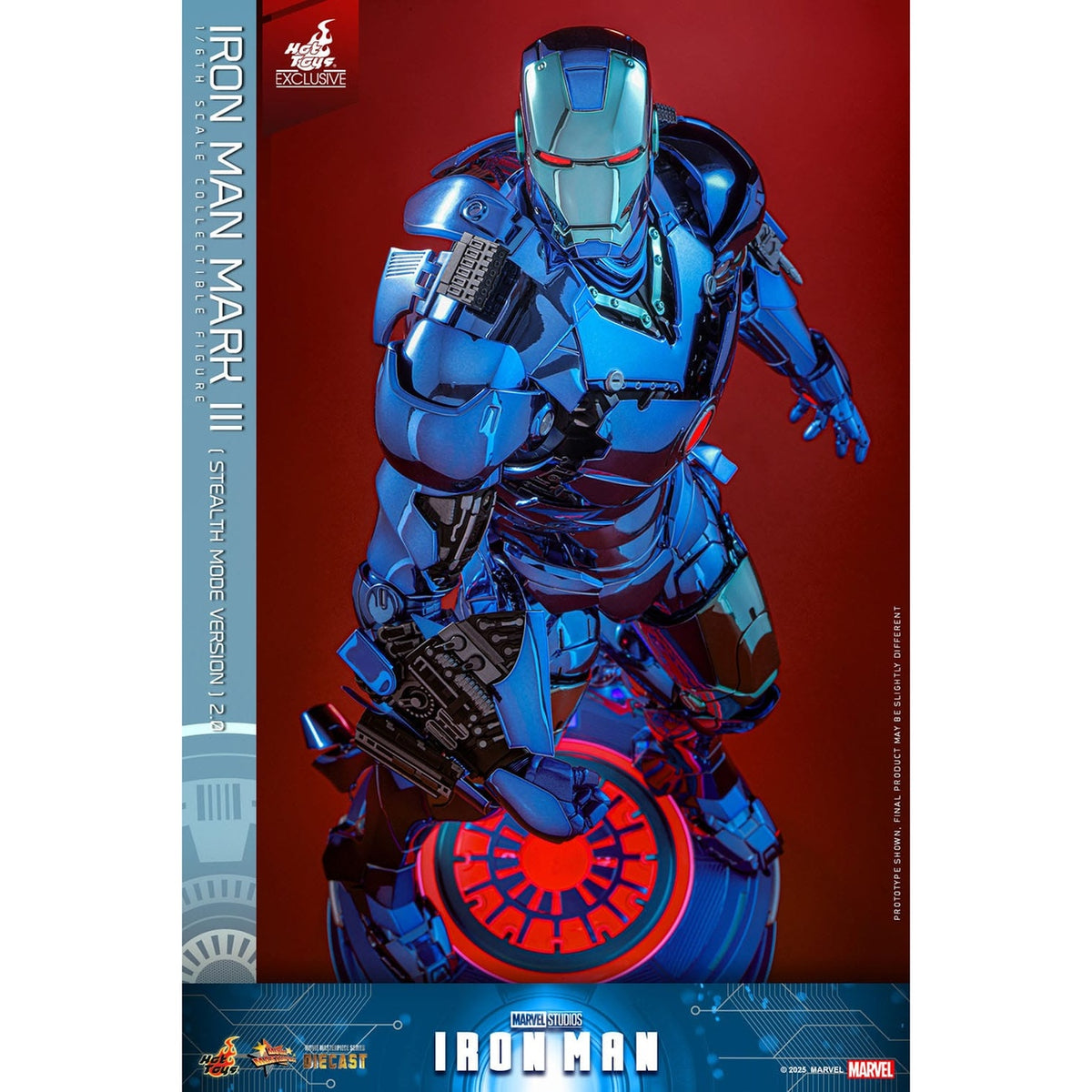 Produktbild Iron Man Movie Masterpiece Diecast Actionfigur 1/6 Iron Man Mark III (Stealth Mode Ver.) 2.0 Hot Toys Exclusive 33 cm