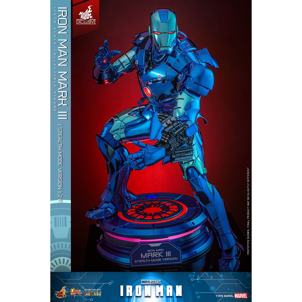 Produktbild Iron Man Movie Masterpiece Diecast Actionfigur 1/6 Iron Man Mark III (Stealth Mode Ver.) 2.0 Hot Toys Exclusive 33 cm