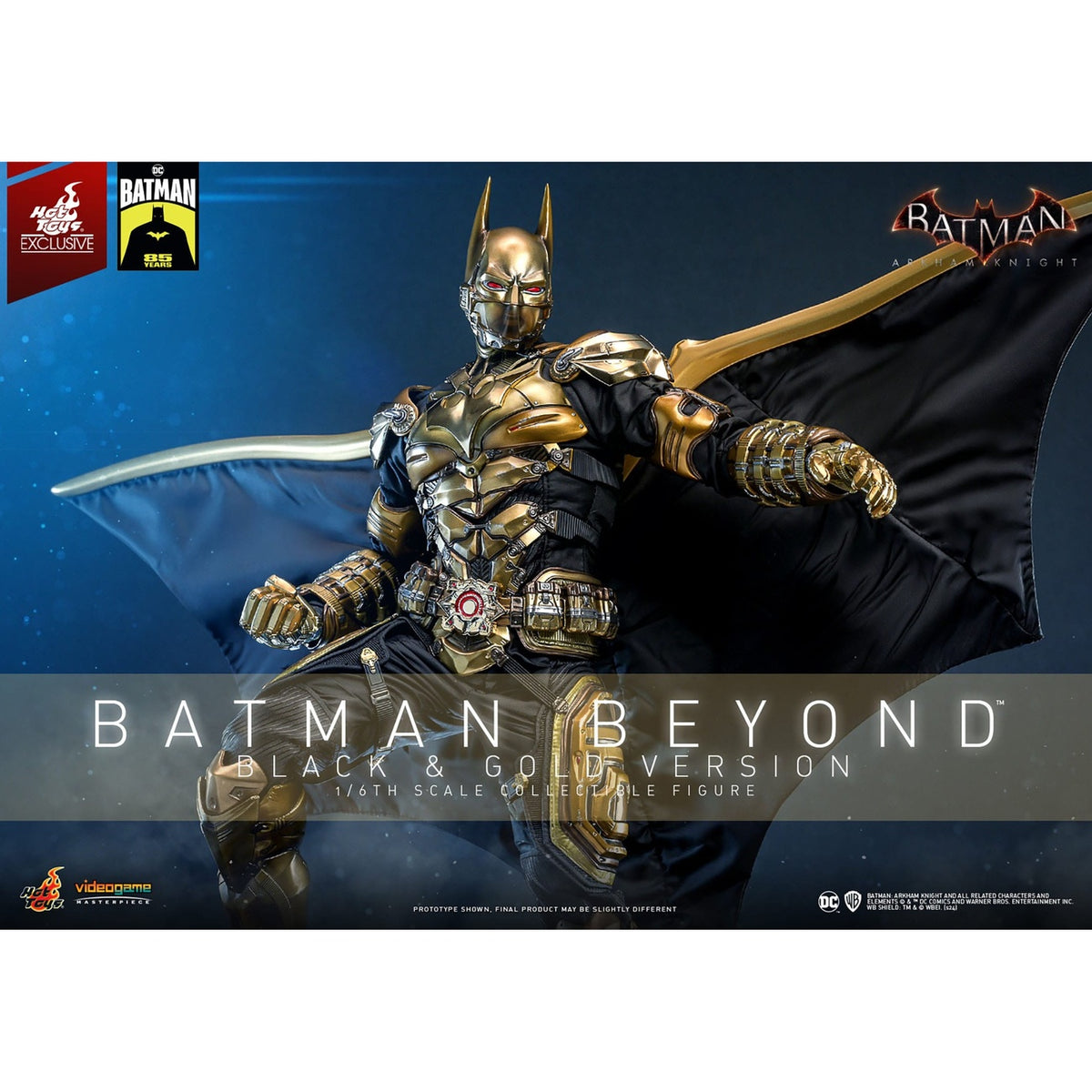 Produktbild Batman: Arkham Knight Videogame Masterpiece Actionfigur 1/6 Batman Beyond (Black & Gold Version) 32 cm
