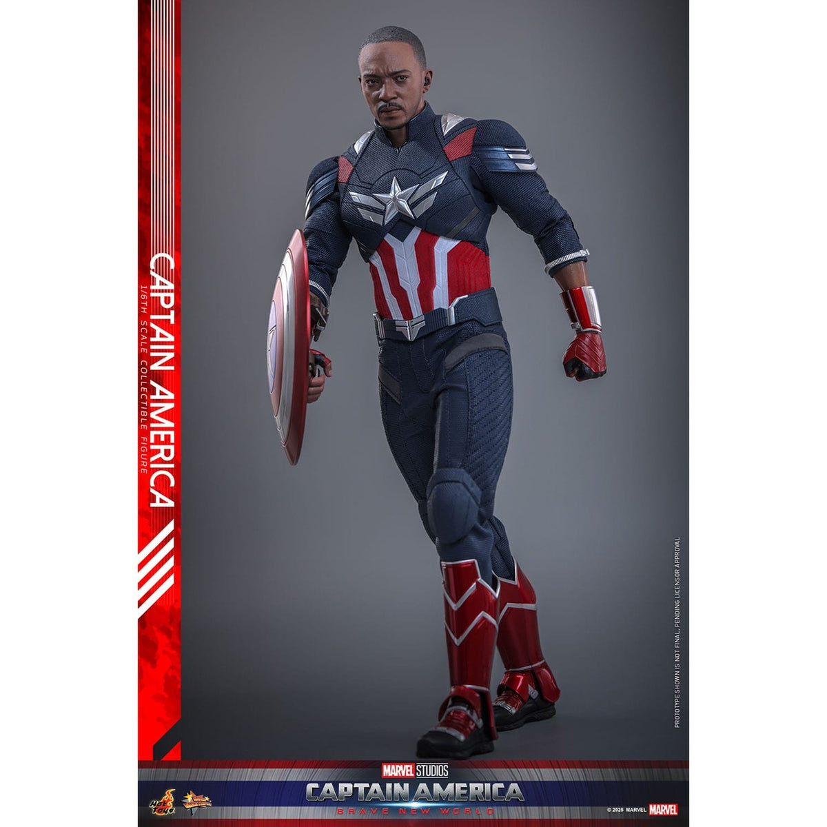 Produktbild Captain America: Brave New World Movie Masterpiece Actionfigur 1/6 Captain America 30 cm