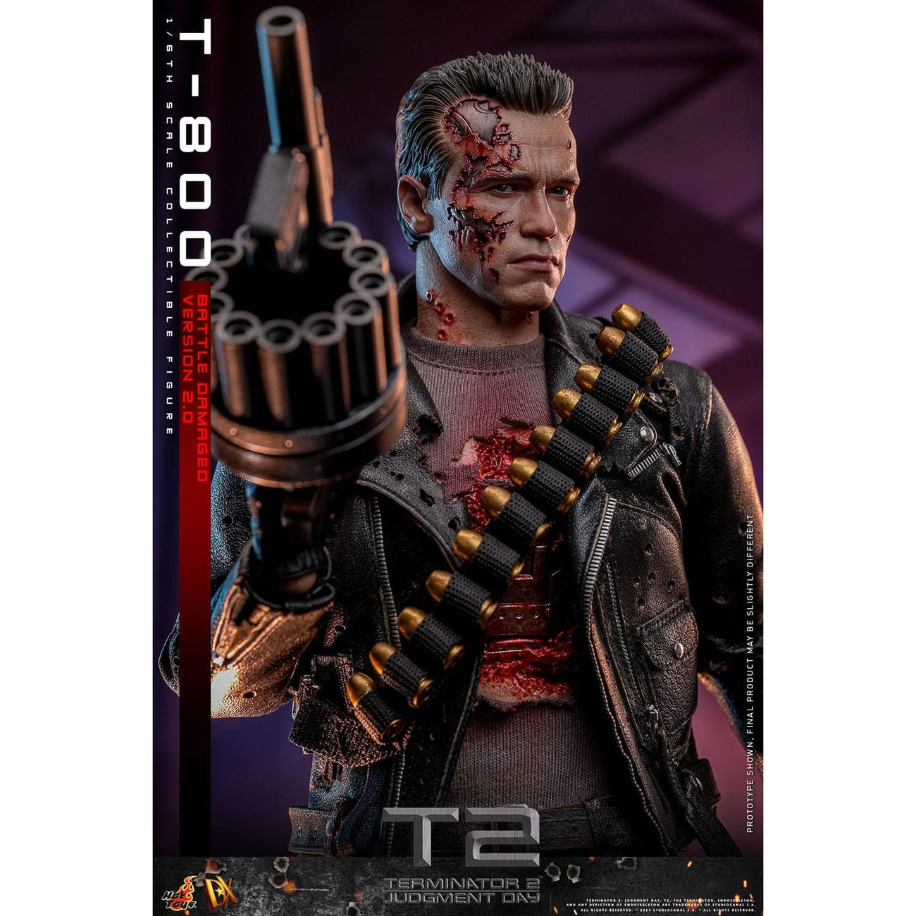 Product image Terminator 2 Movie Masterpiece Action Figure 1/6 T-800 Battle Damaged Version 2.0 32 cm