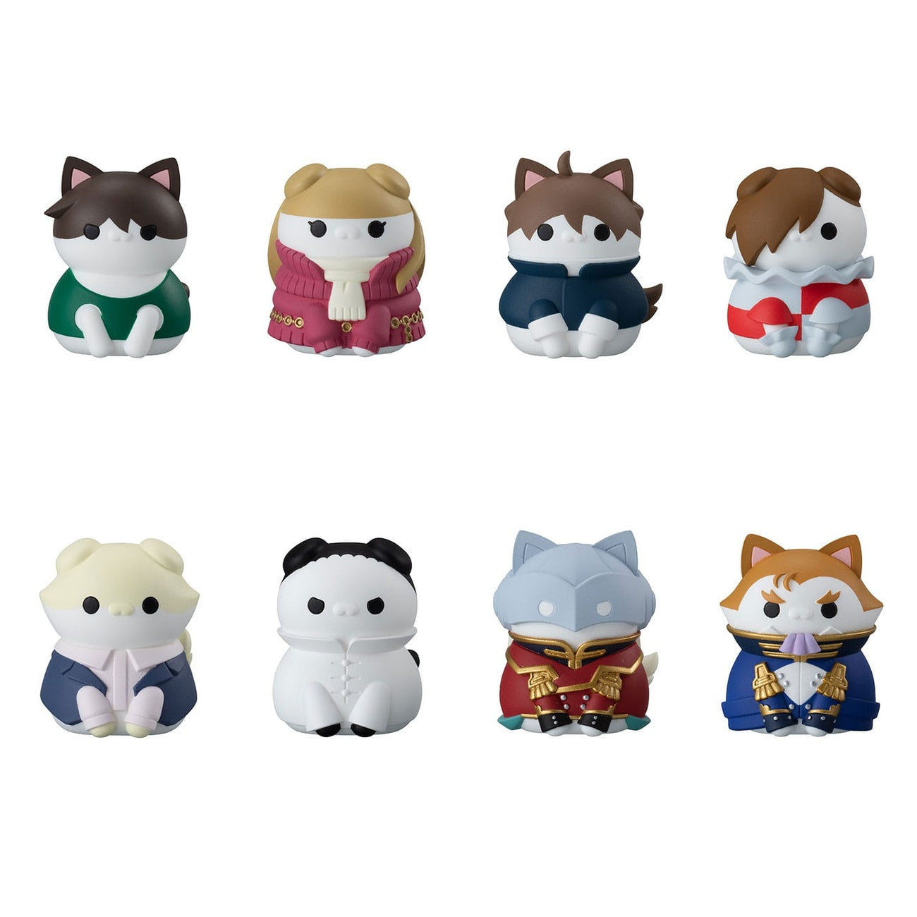 Produktbild Mobile Suit Gundam Mega Cat Project New Mobile Report Gundam Wing Nyandam Sammelfiguren Cats Transformation Mission Accomplished! 3 cm Sortiment (8)