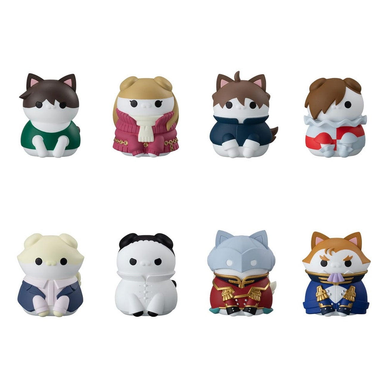 Produktbild Mobile Suit Gundam Mega Cat Project New Mobile Report Gundam Wing Nyandam Sammelfiguren Cats Transformation Mission Accomplished! 3 cm Sortiment (8)