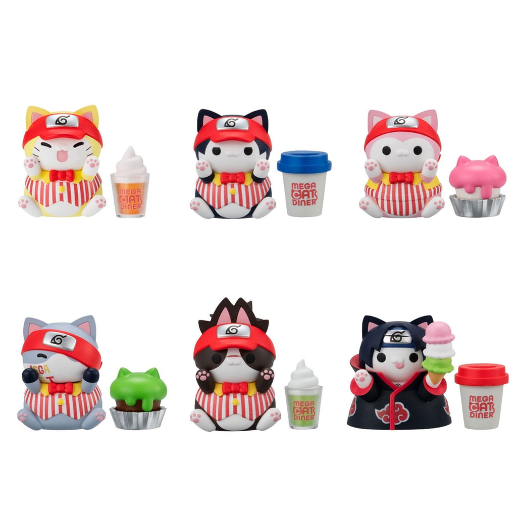 Produktbild Naruto Shippuden Mega Cat Project Nyaruto! Sammelfiguren Mega Cat Diner 3 cm Sortiment (6)
