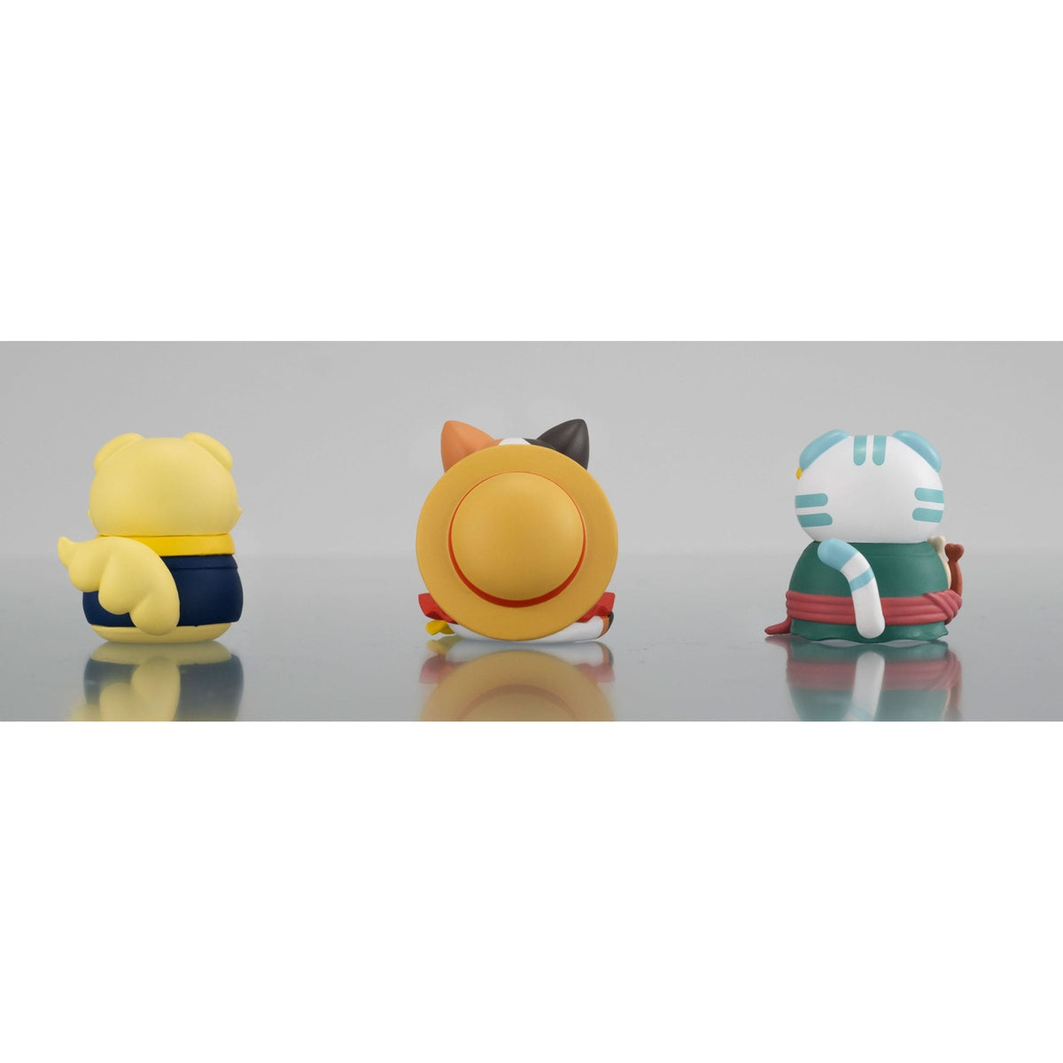Produktbild One Piece Mega Cat Project Sammelfiguren 3er-Pack Nyan Piece Nyan! Happy Trio 2024 Limited Ver. 3 cm