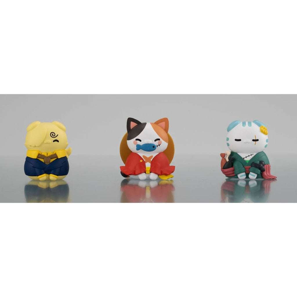 Produktbild One Piece Mega Cat Project Sammelfiguren 3er-Pack Nyan Piece Nyan! Happy Trio 2024 Limited Ver. 3 cm