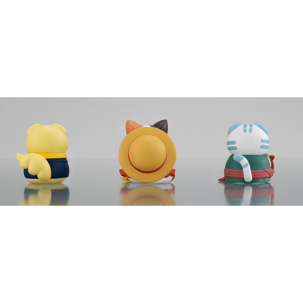 Produktbild One Piece Mega Cat Project Sammelfiguren 3er-Pack Nyan Piece Nyan! Happy Trio 2024 Limited Ver. 3 cm