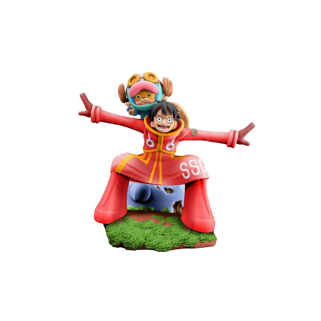 Produktbild One Piece Petitrama PVC Mini-Statue Logbox Re Birth Egghead Set 9 cm