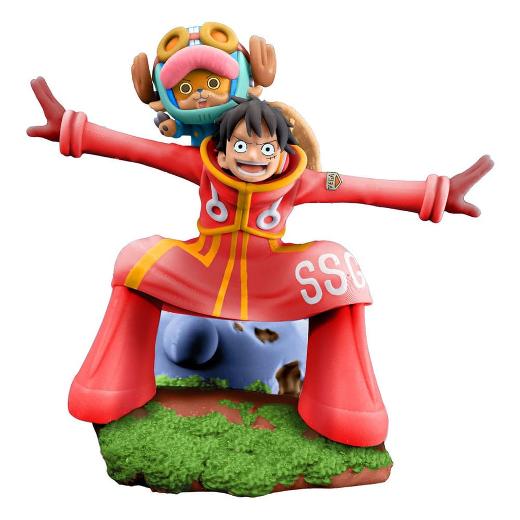 Produktbild One Piece Petitrama PVC Mini-Statue Logbox Re Birth Egghead Set 9 cm