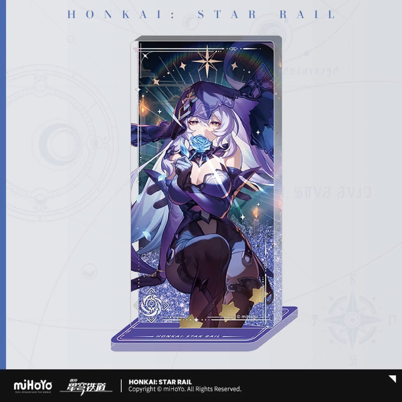 Produktbild Honkai: Star Rail Light Cone Acryl Ornament mit Glitzer: Black Swan Reforged Remembrance 15 cm