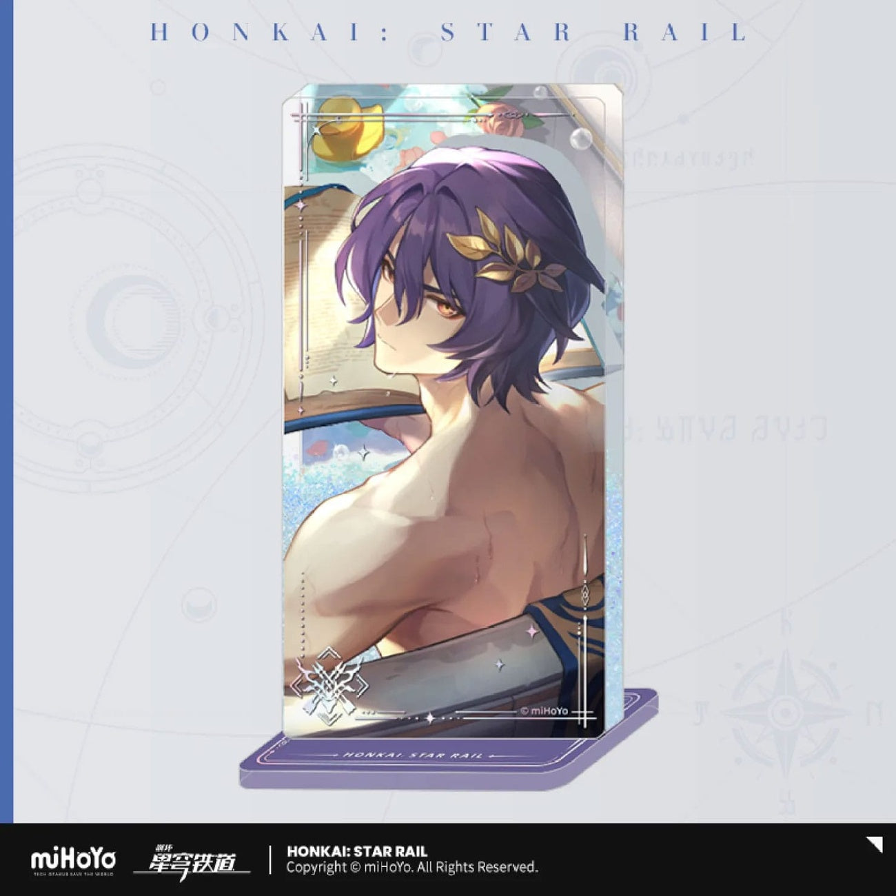 Produktbild Honkai: Star Rail Light Cone Acryl Ornament mit Glitzer: Dr. Ratio Baptism of Pure Thought 15 cm
