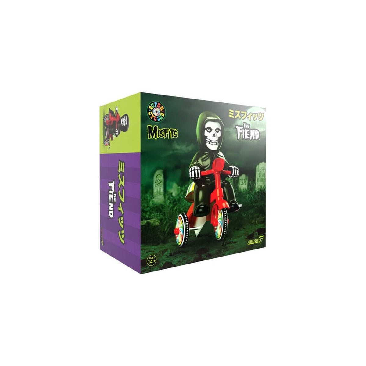 Produktbild Misfits Super Cycles Actionfigur Fiend (Black with Red Trike) 13 cm