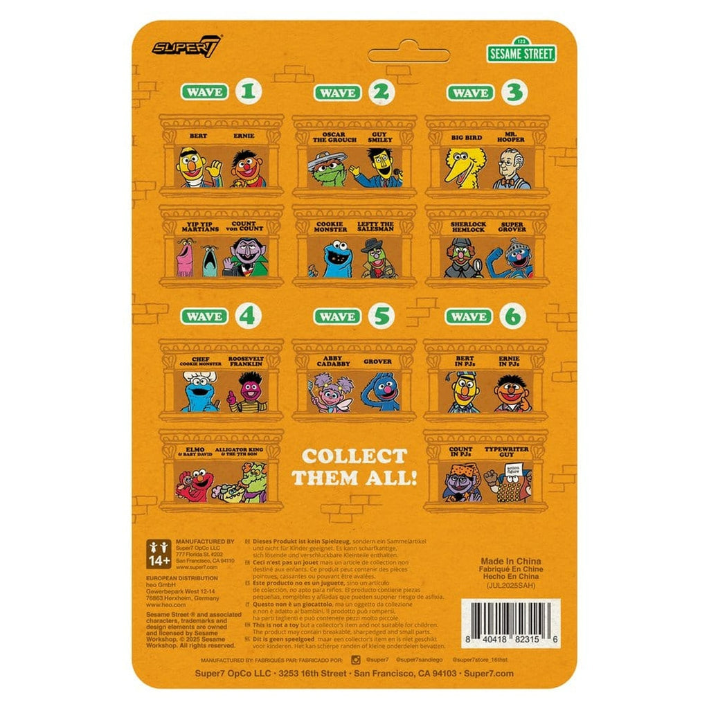 Produktbild Sesamstraße ReAction Actionfigur Wave 06 Bert (PJ) 10 cm