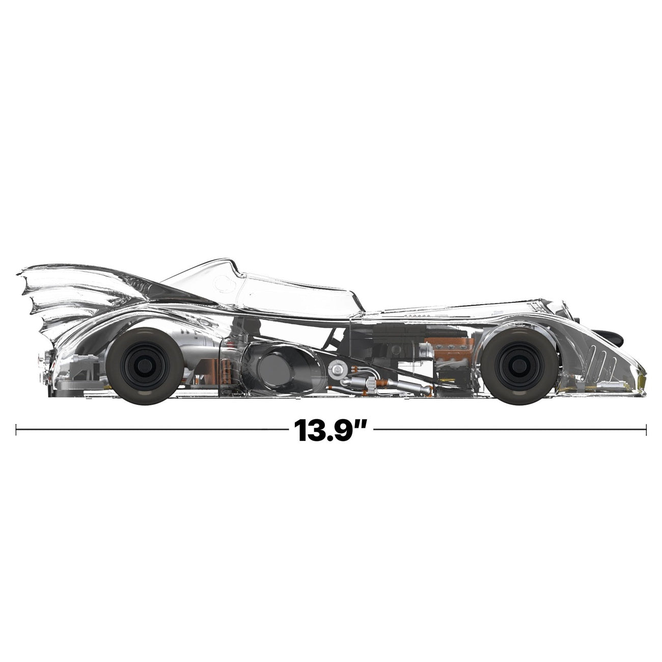 Produktbild Batman 1989 Super Cyborg Fahrzeug Batmobile 1989 (Clear) 35 cm
