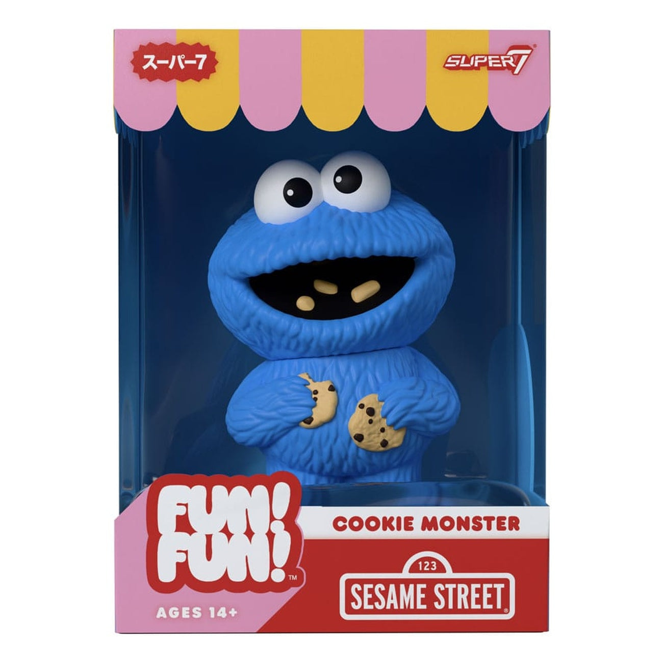 Produktbild Sesamstraße FUN! FUN! Soft Vinyl Figur Wave 02 Cookie Monster 13 cm