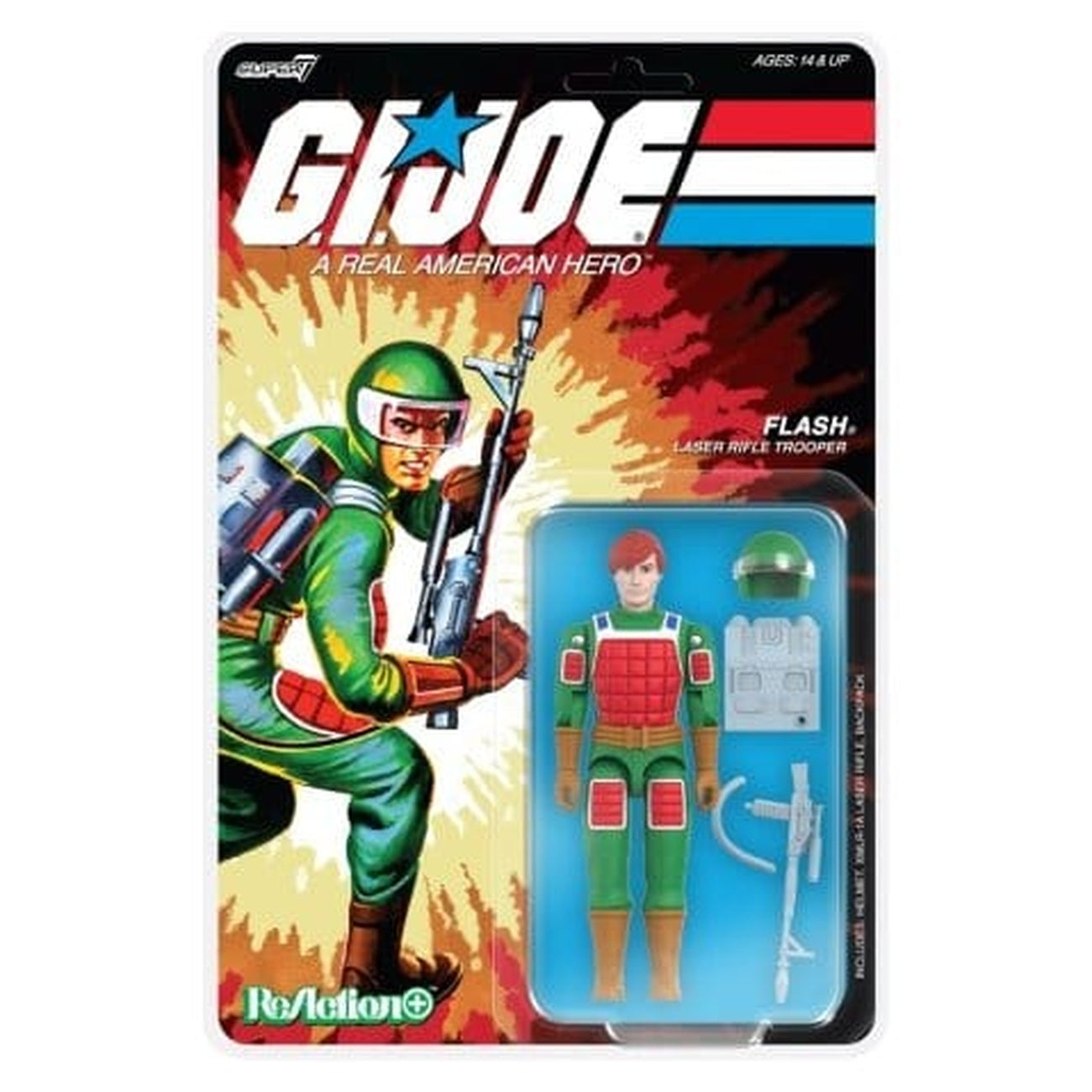 Produktbild GI Joe ReAction+ Actionfigur Wave 07 Flash (Comic) 10 cm