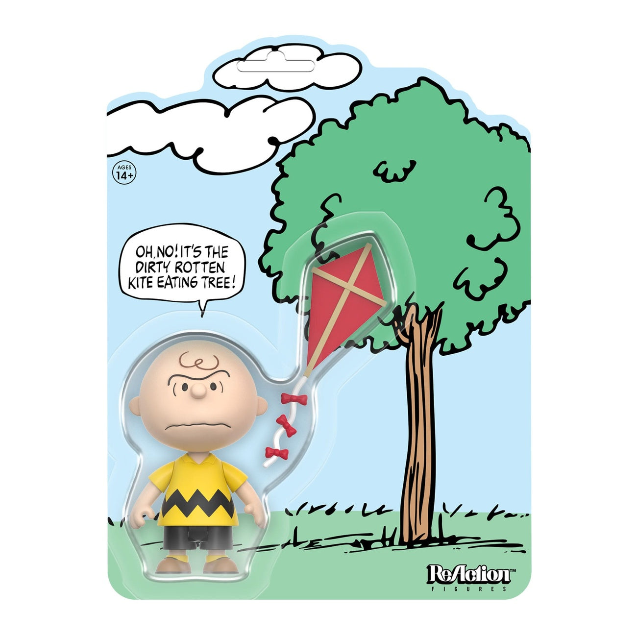 Produktbild Peanuts ReAction Actionfigur Charlie Brown and the Kite-Eating Tree (Comic Panel) 9 cm