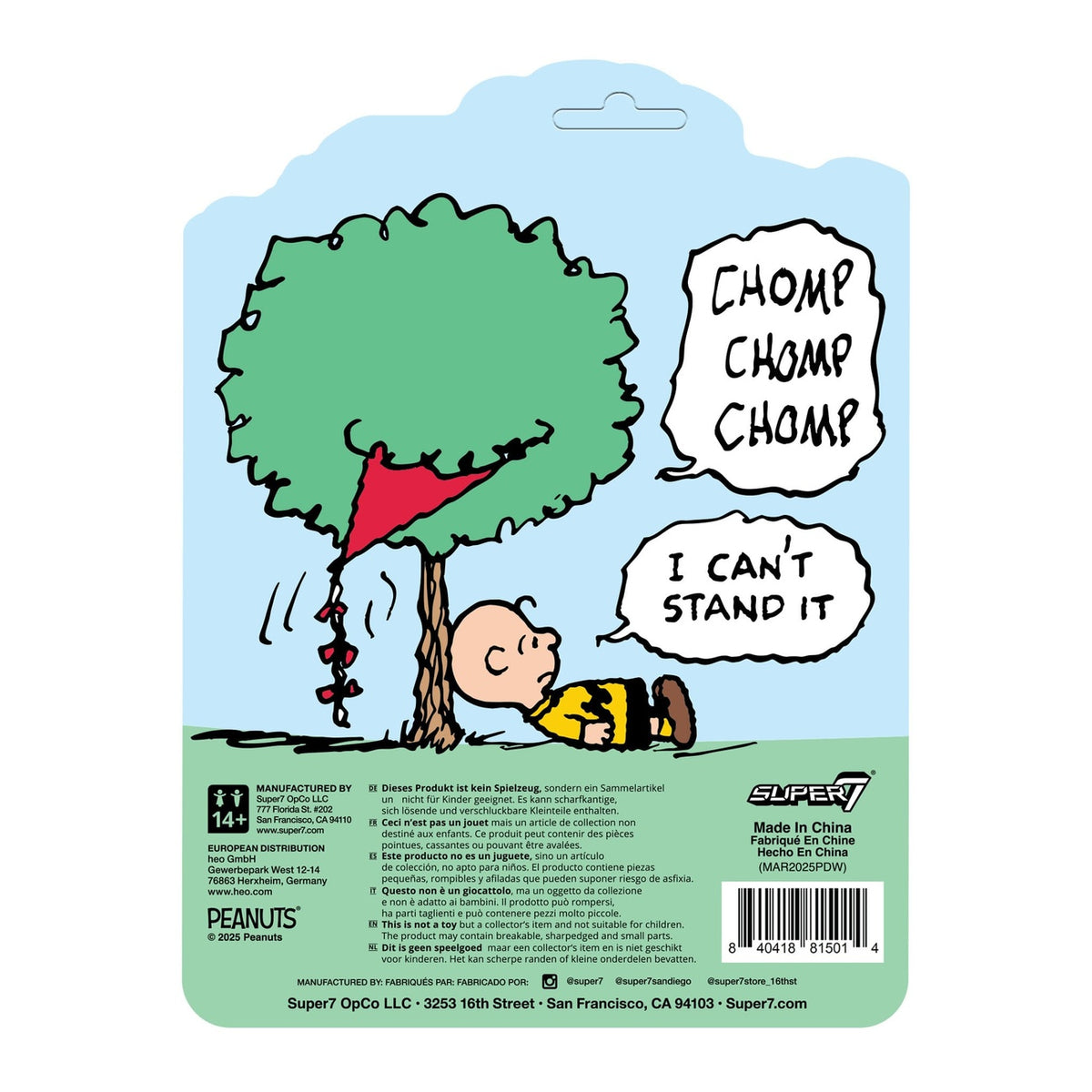 Produktbild Peanuts ReAction Actionfigur Charlie Brown and the Kite-Eating Tree (Comic Panel) 9 cm