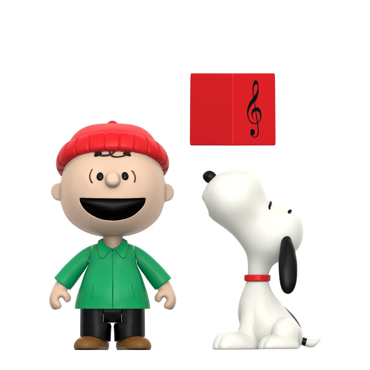 Produktbild Peanuts ReAction Actionfiguren 2er-Pack Charlie Brown and Snoopy (Caroling) 10 cm