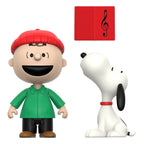 Produktbild Peanuts ReAction Actionfiguren 2er-Pack Charlie Brown and Snoopy (Caroling) 10 cm