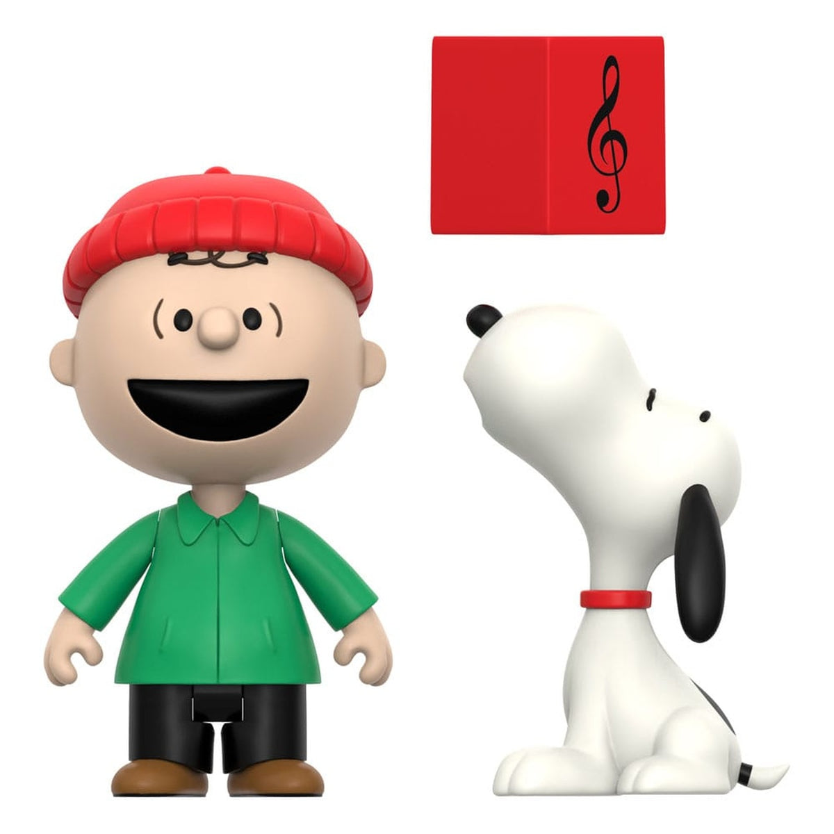 Produktbild Peanuts ReAction Actionfiguren 2er-Pack Charlie Brown and Snoopy (Caroling) 10 cm