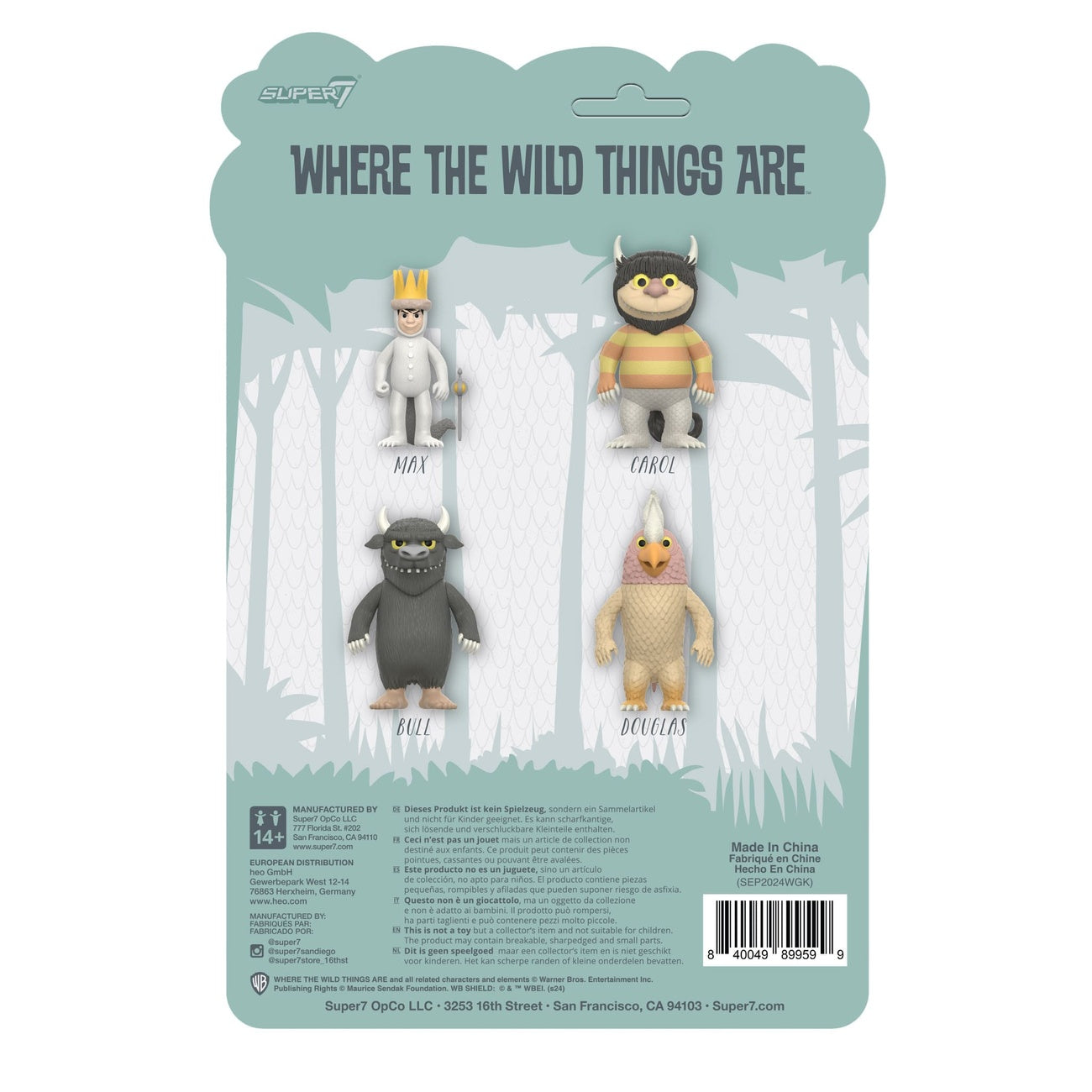 Produktbild Where The Wild Things Are ReAction Actionfigur Wave 01 Max 10 cm